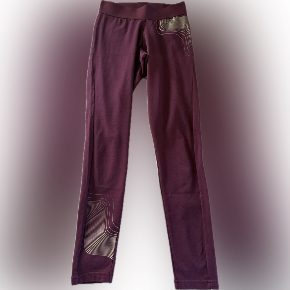 adidas Maroon Performance Leggings